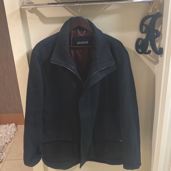 Men’s original wool coat. Only worn twice! Very warm, dry cleaned - Picture 1 of 4